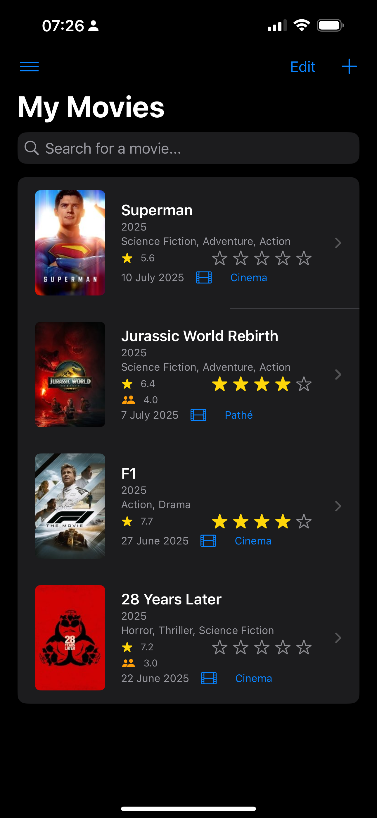 MovieList App - Movie Details